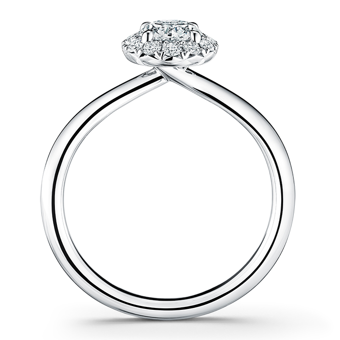0.4 ctw. Vela Halo Ring in Platinum