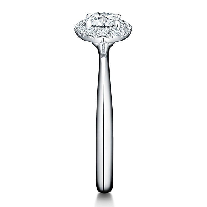 1.4 ctw. Vela Halo Ring in Platinum