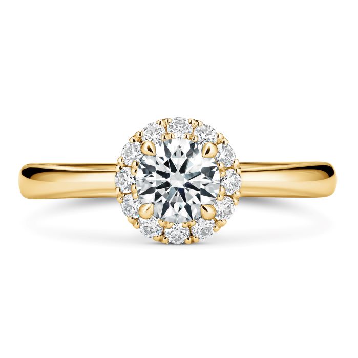 1.4 ctw. Vela Halo Ring in 18K Yellow Gold