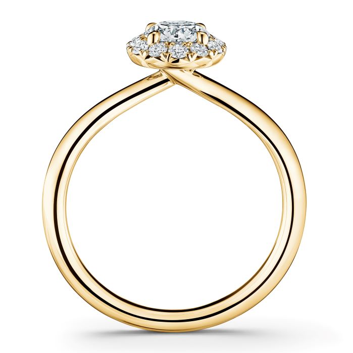 1.4 ctw. Vela Halo Ring in 18K Yellow Gold