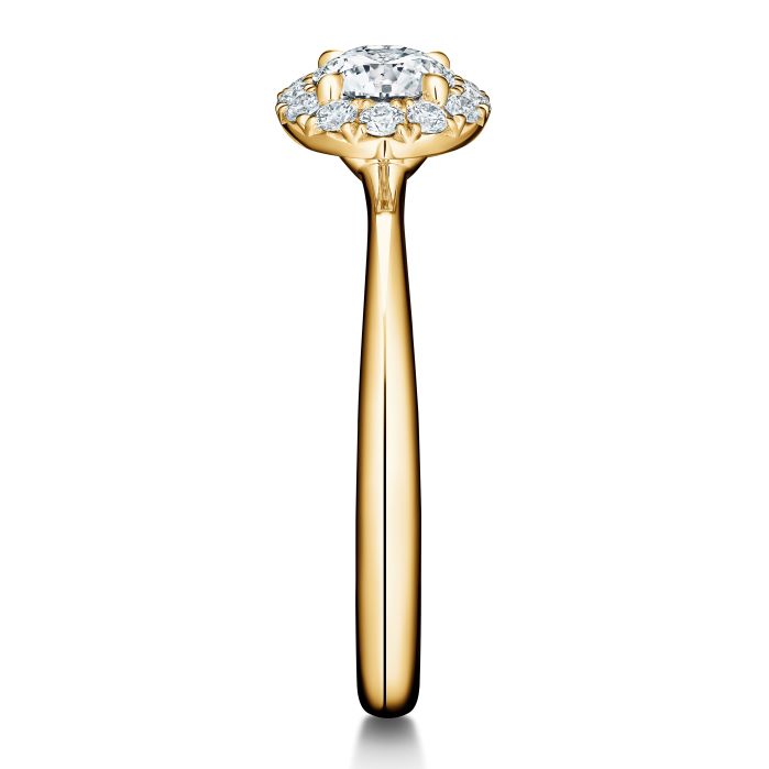 1.4 ctw. Vela Halo Ring in 18K Yellow Gold