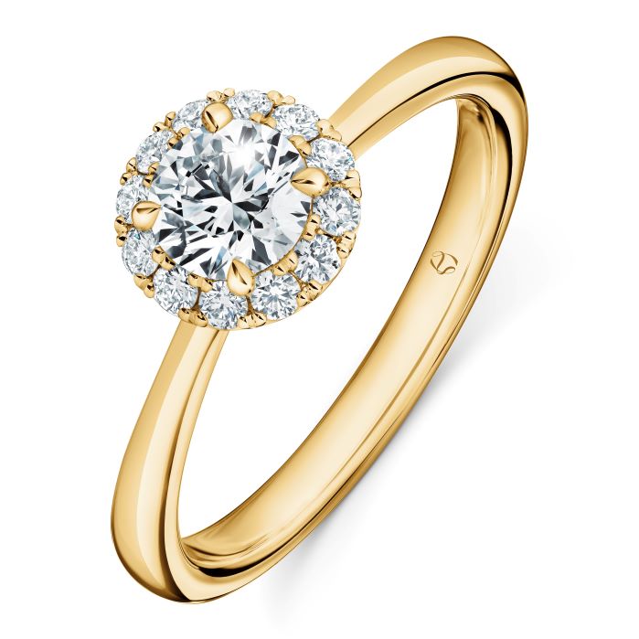 1.4 ctw. Vela Halo Ring in 18K Yellow Gold