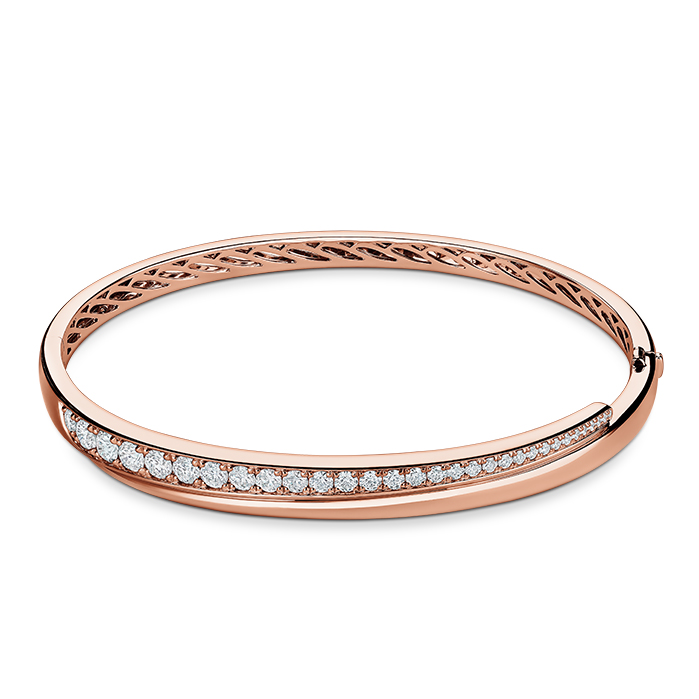 1.15 ctw. Vela Crossover Bangle in 18K Rose Gold