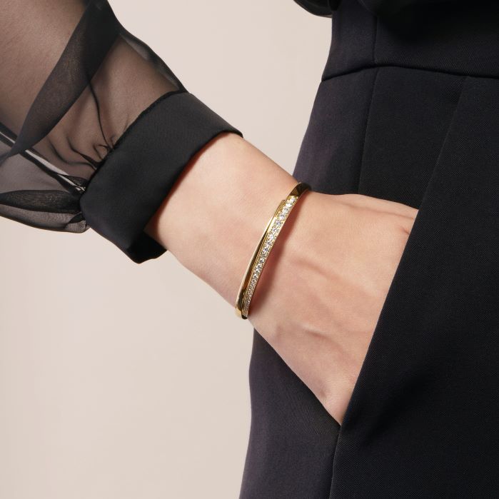 1.15 ctw. Vela Crossover Bangle in 18K Rose Gold