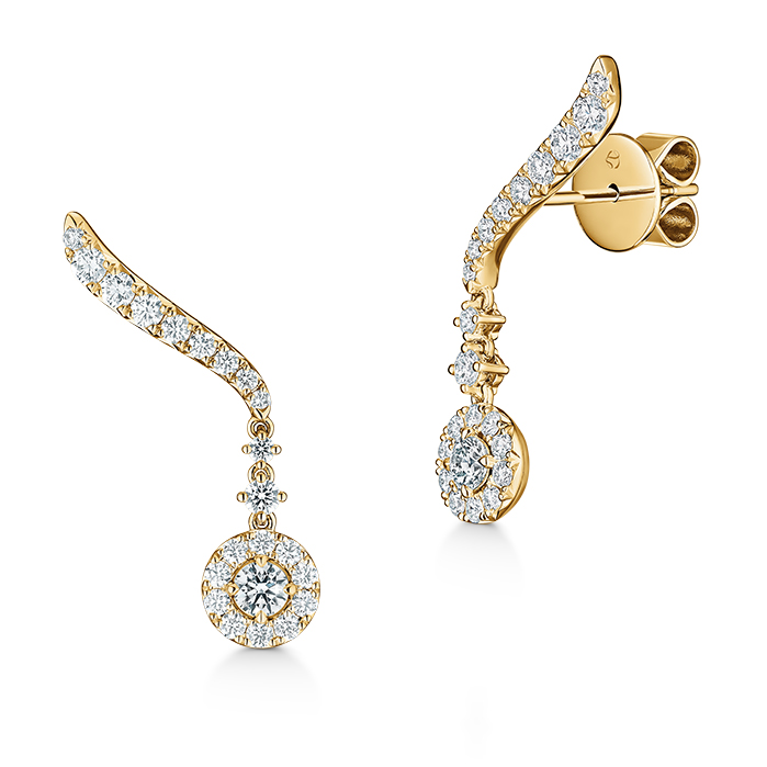 0.8 ctw. Vela Drop Earrings in 18K Yellow Gold