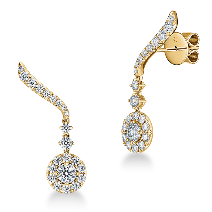 1.45 ctw. Vela Drop Earrings in 18K Yellow Gold