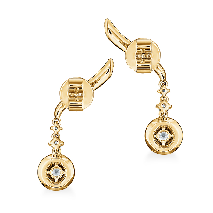 1.45 ctw. Vela Drop Earrings in 18K Yellow Gold