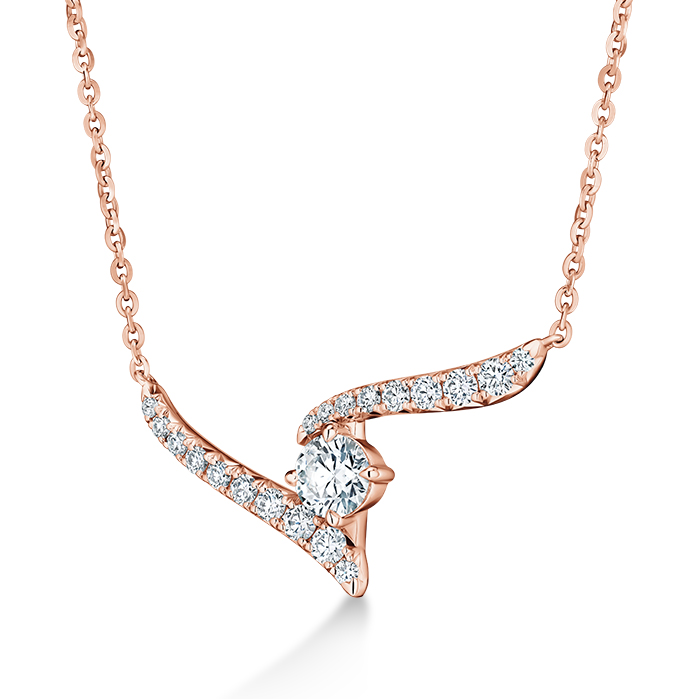 0.4 ctw. Vela Crossover Pendant in 18K Rose Gold