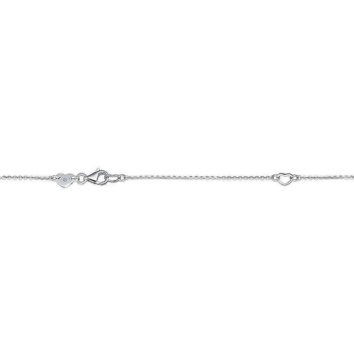 1 ctw. Vela Crossover Pendant in 18K White Gold