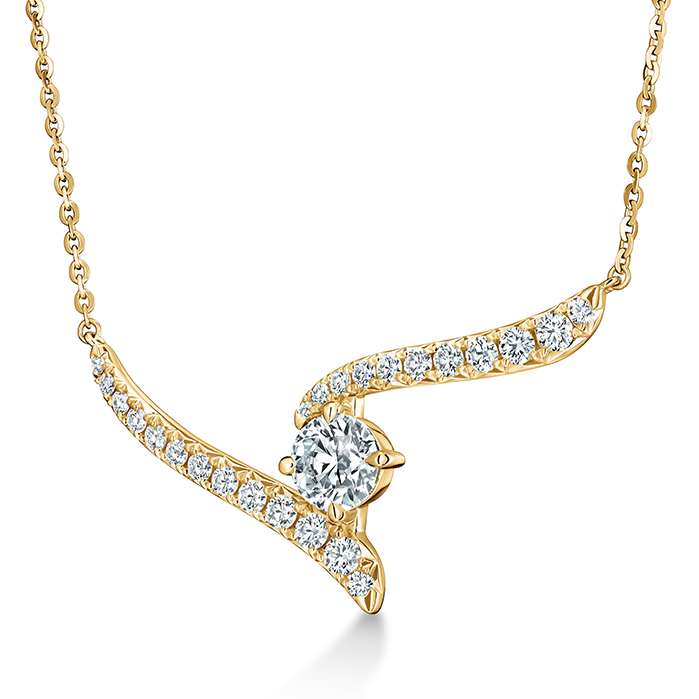 1 ctw. Vela Crossover Pendant in 18K Yellow Gold