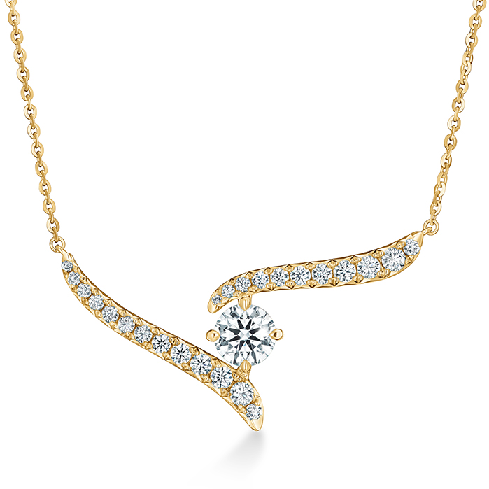 1.3 ctw. Vela Crossover Pendant in 18K Yellow Gold