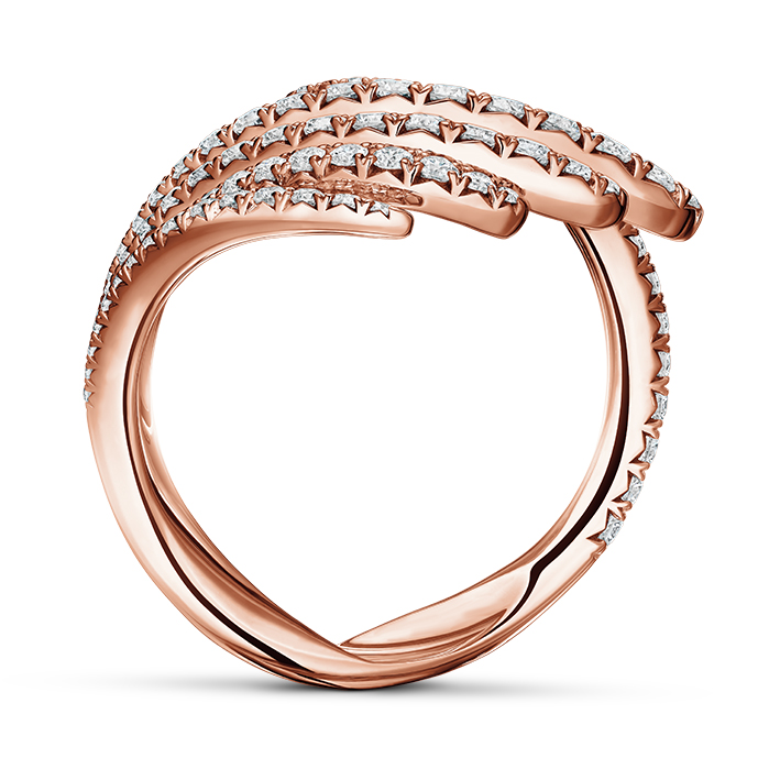 0.9 ctw. Vela Cocktail Ring in 18K Rose Gold