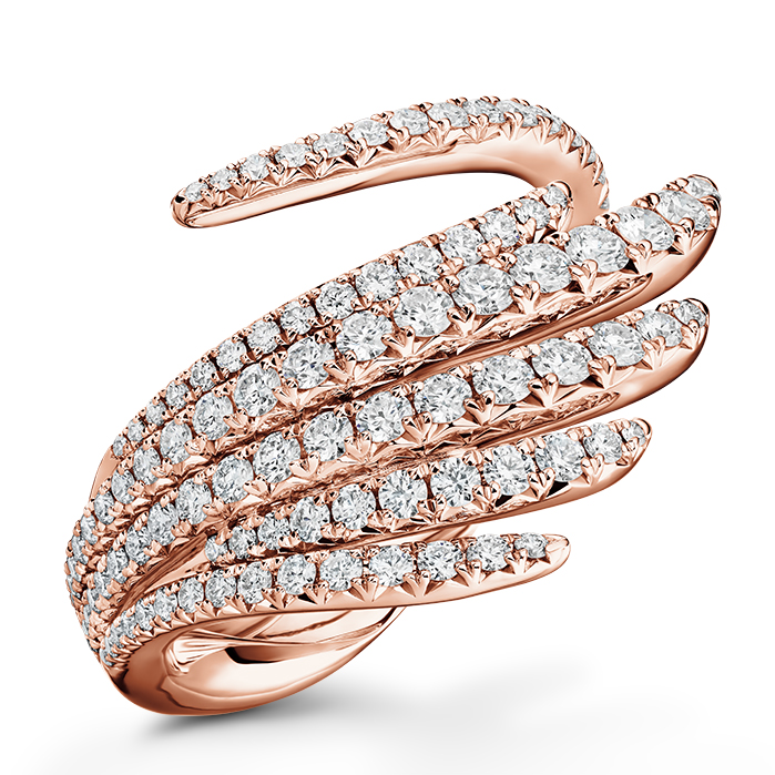 0.9 ctw. Vela Cocktail Ring in 18K Rose Gold