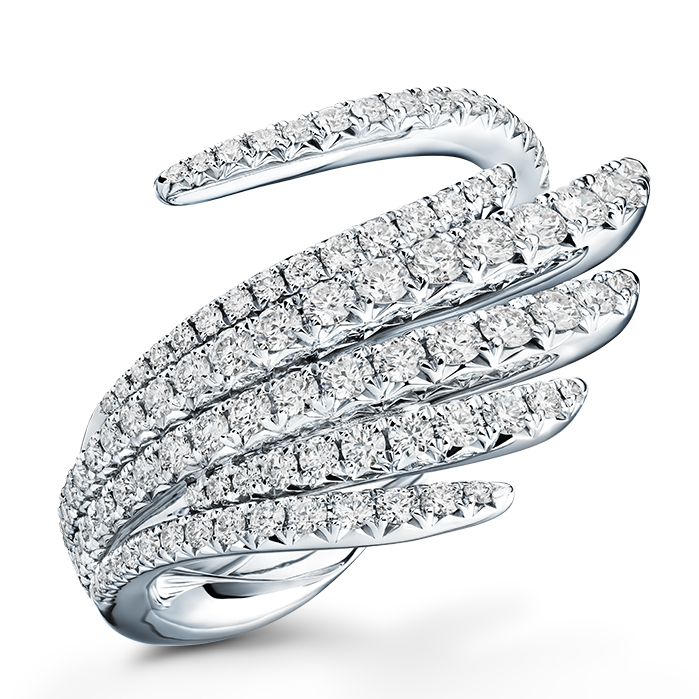 0.9 ctw. Vela Cocktail Ring in 18K White Gold