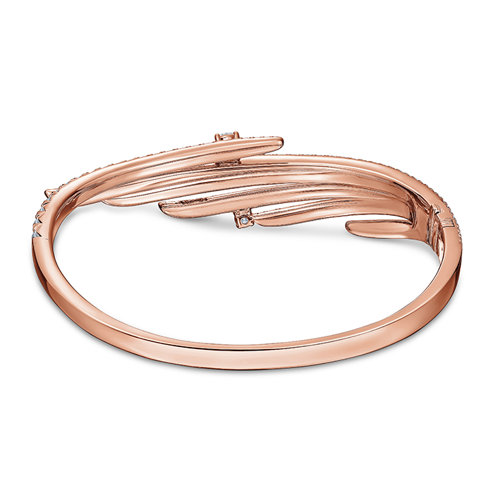 4.8 ctw. Vela French Cut PavÃ© Bangle in 18K Rose Gold