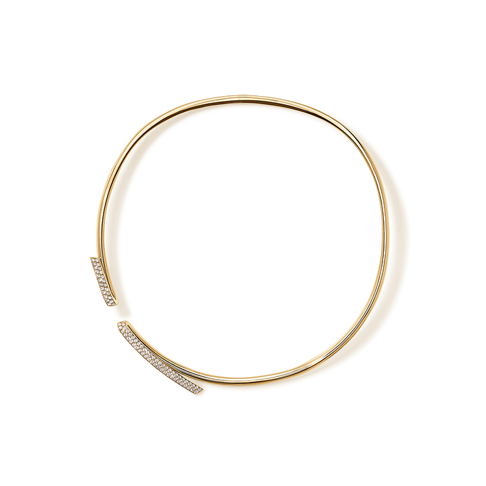 1.6 ctw. INSIDE/OUT Diamond Flip Choker in 18K Yellow Gold