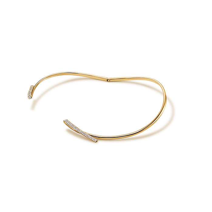 1.6 ctw. INSIDE/OUT Diamond Flip Choker in 18K Yellow Gold