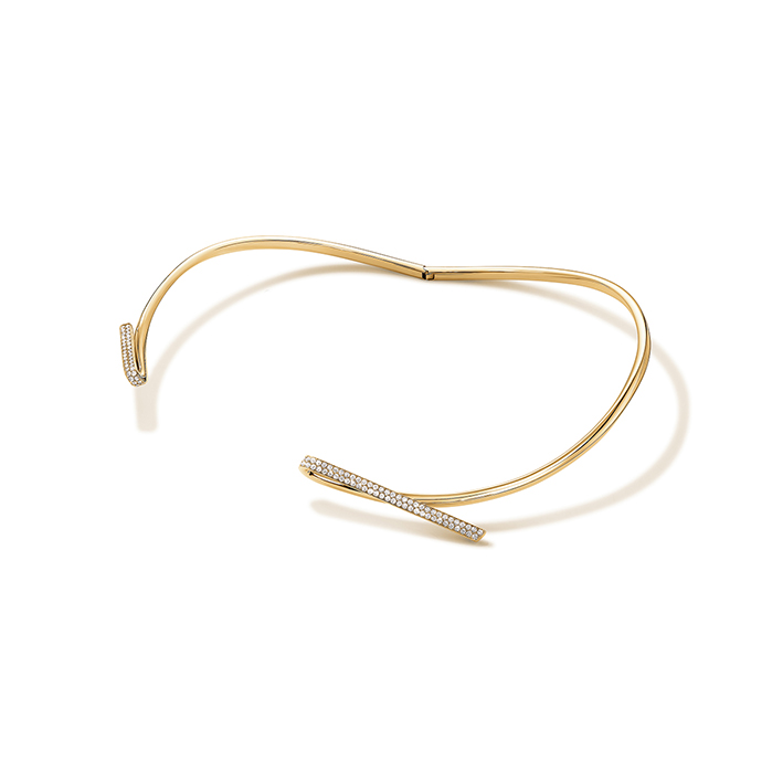 1.9 ctw. INSIDE/OUT Diamond Flip Choker in 18K Yellow Gold