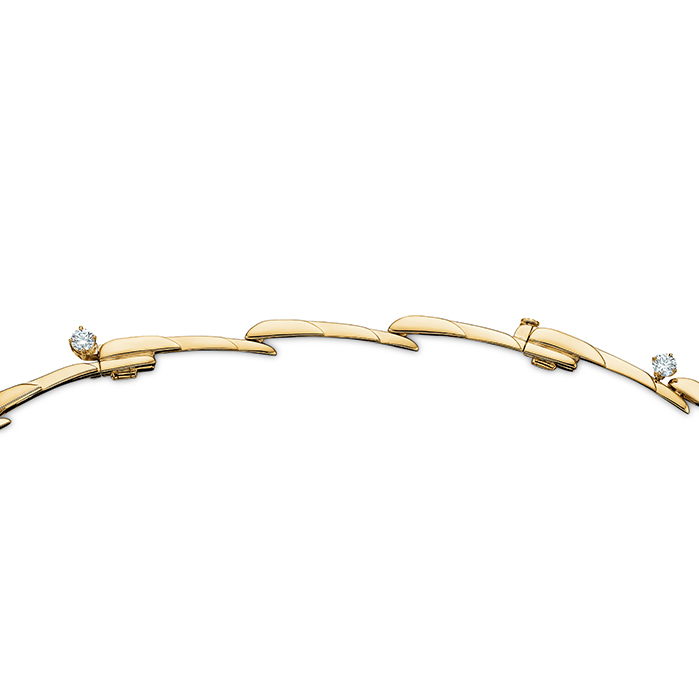 4.25 ctw. Vela Crossover Necklace in 18K Yellow Gold