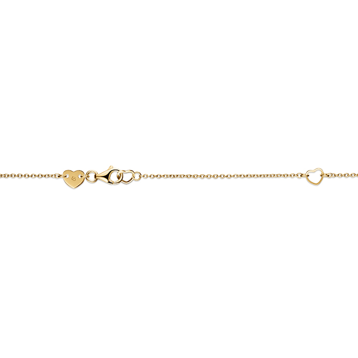 0.55 ctw. Ellipse Diamond Pendant in 18K Yellow Gold and Platinum