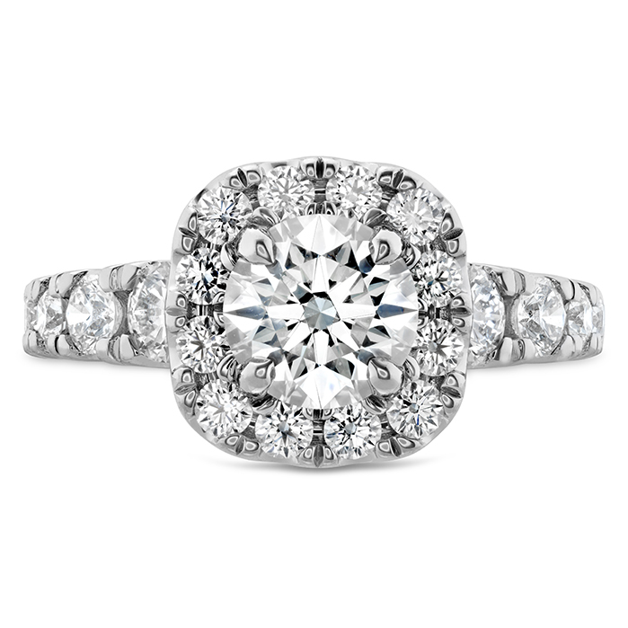 2.12 ctw. Luxe Transcend Premier Custom Halo Engagement Ring in Platinum