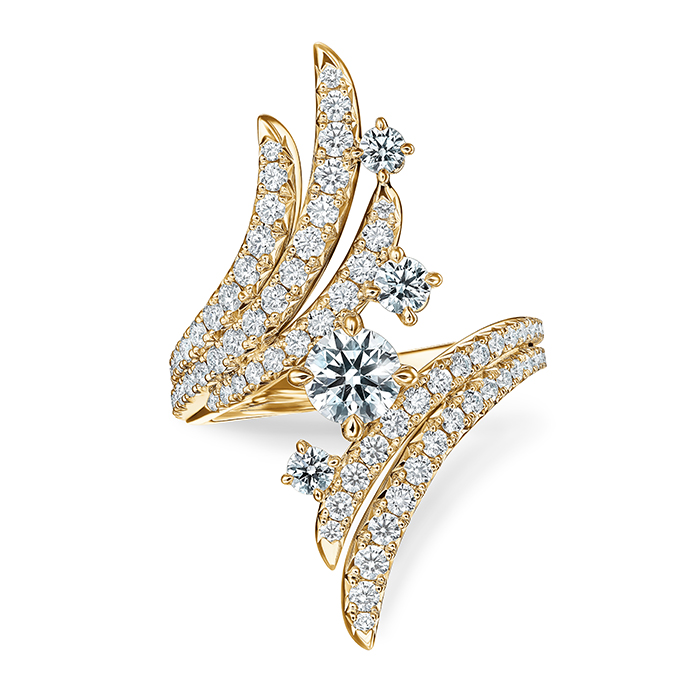 1.75 ctw. Vela Bypass Cocktail Ring in 18K Yellow Gold