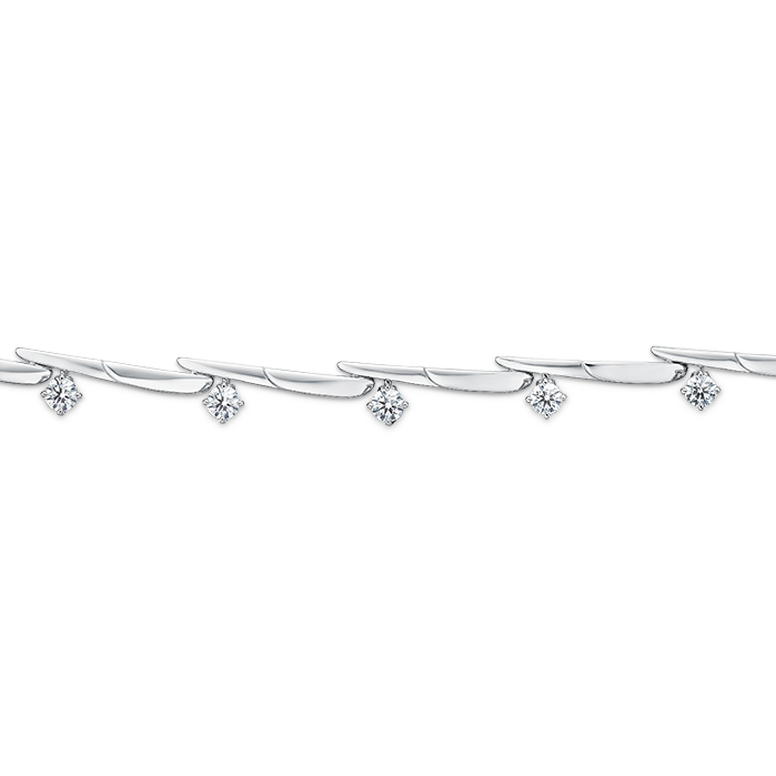 1.3 ctw. Vela Crossover Bracelet in 18K White Gold