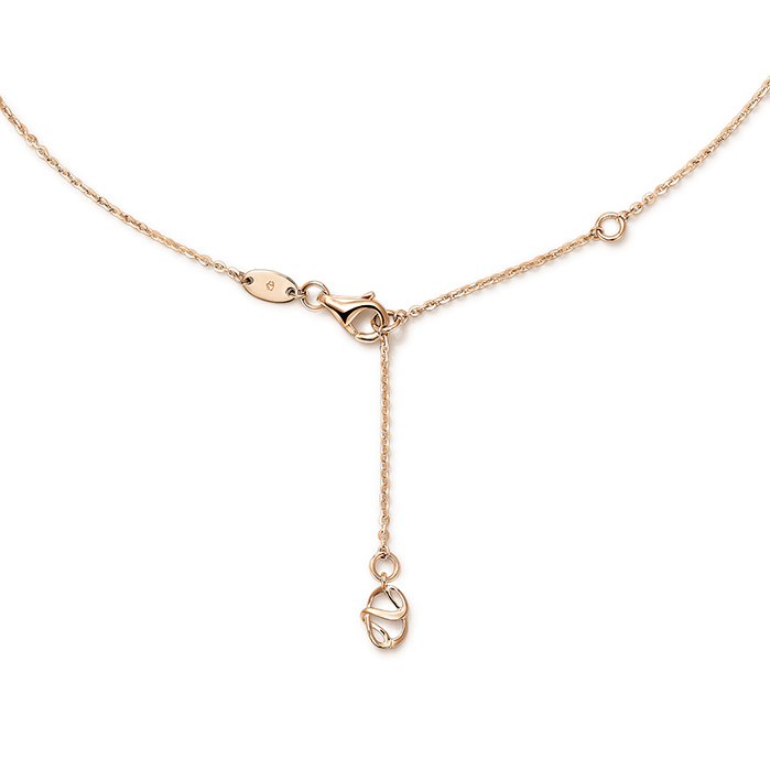 0.4 ctw. VELA French Cut PavÃ© Diamond Pendant Necklace in 18K Rose Gold