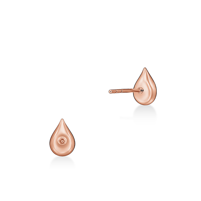 0.6 ctw. LU Droplet Studs in 18K Rose Gold