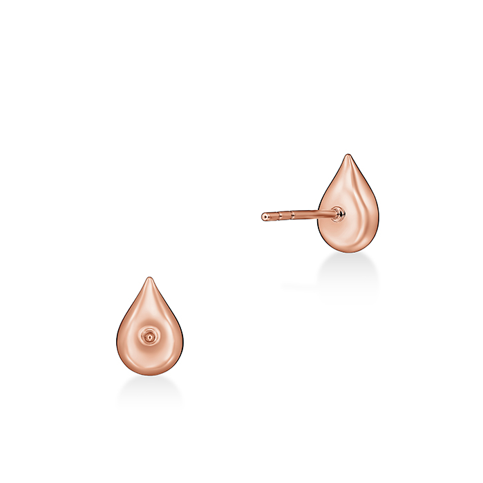 1 ctw. LU Droplet Studs in 18K Rose Gold