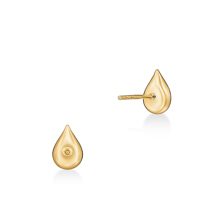 1 ctw. LU Droplet Studs in 18K Yellow Gold