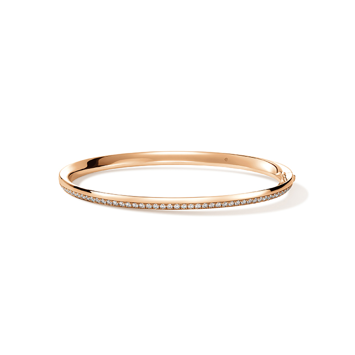 0.6 ctw. Barre PavÃ© Bangle in 18K Rose Gold