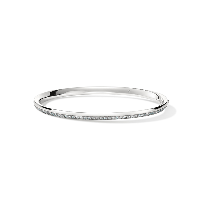 0.6 ctw. Barre PavÃ© Bangle in 18K Rose Gold