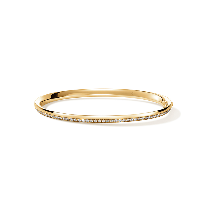 0.6 ctw. Barre PavÃ© Bangle in 18K Yellow Gold