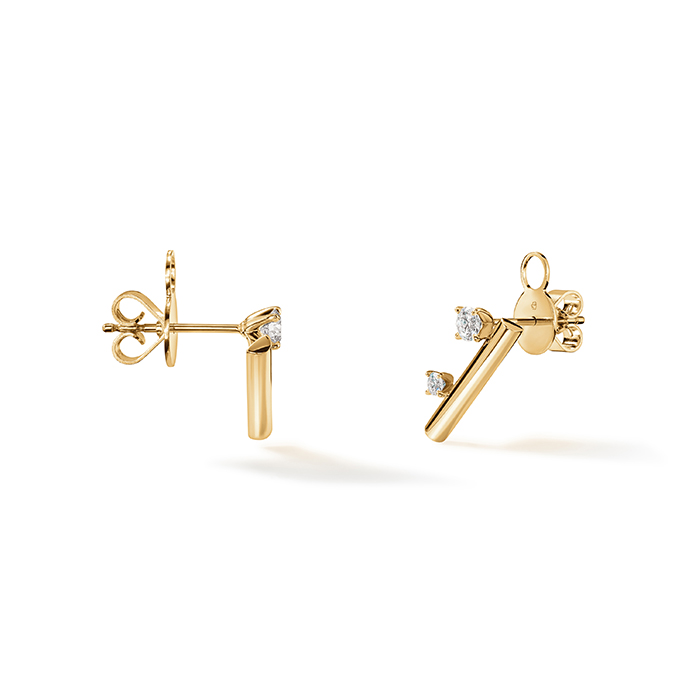 0.3 ctw. Barre Floating Diamond Climber Earrings in 18K Yellow Gold