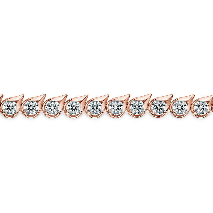 6.4 ctw. LU Droplet Bracelet in 18K Rose Gold