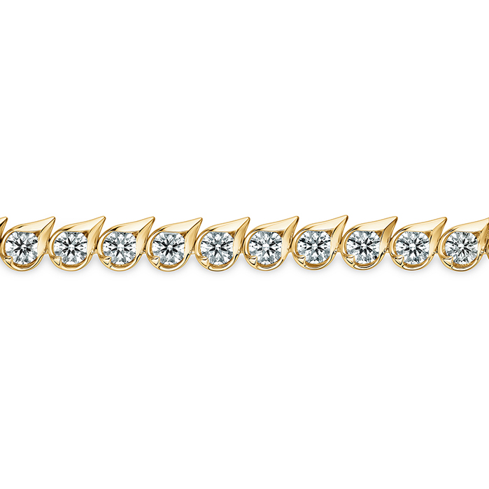 6.4 ctw. LU Droplet Bracelet in 18K Yellow Gold