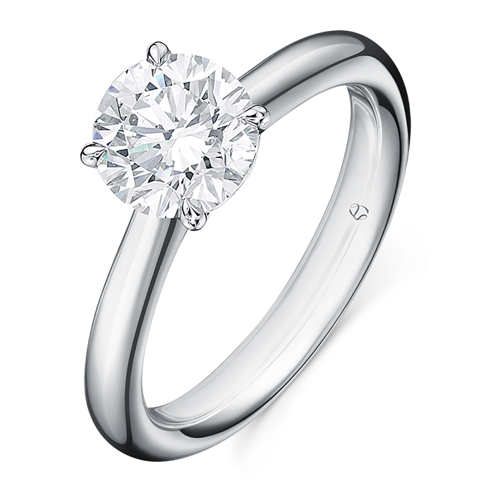 0.72 ctw. Illustrious Hidden Halo Engagement Ring in Platinum