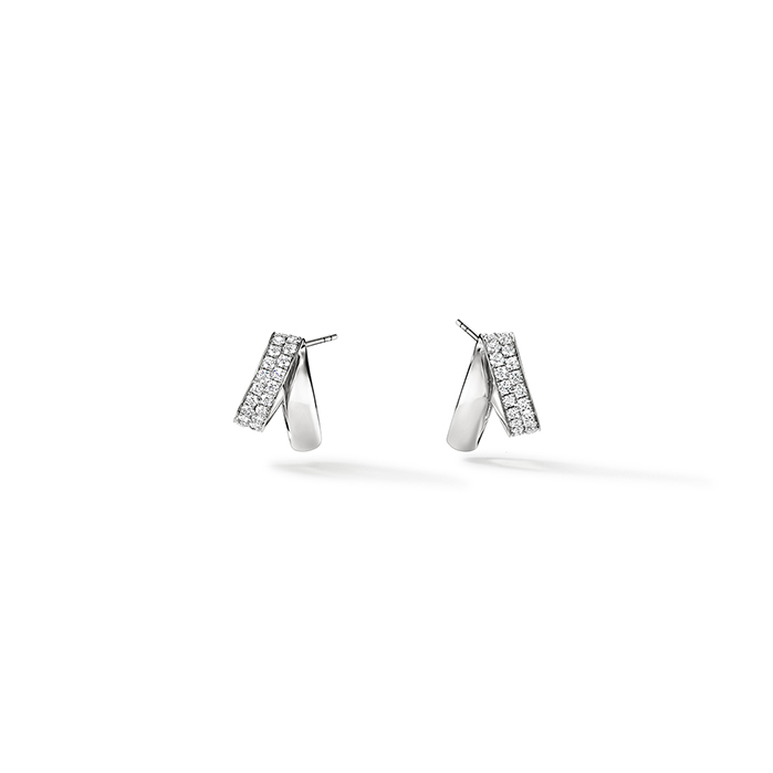INSIDE/OUT Diamond Flip Earrings in 18K Rose Gold