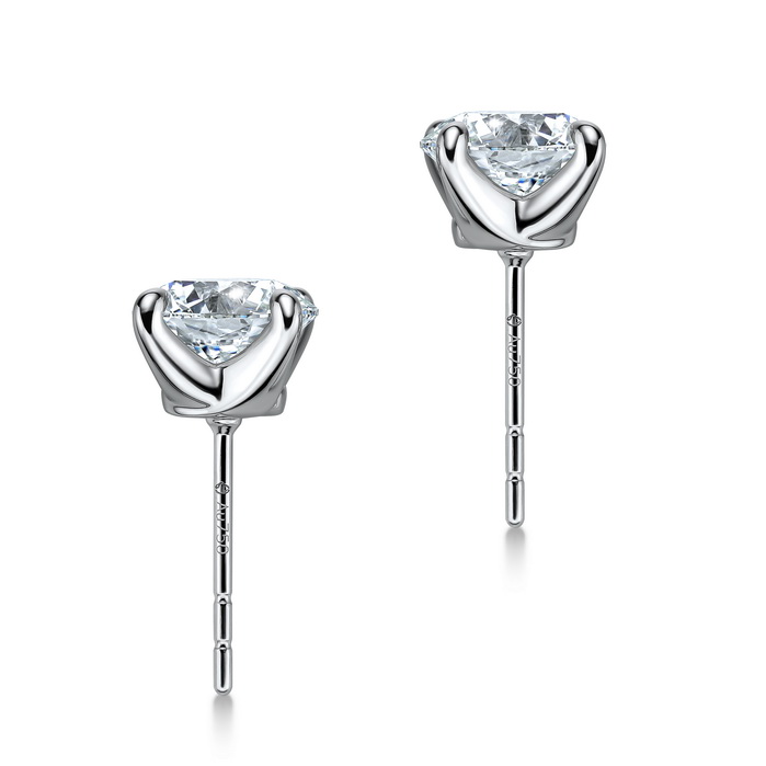 2 ctw. Vela Solitaire Stud Earrings in Platinum