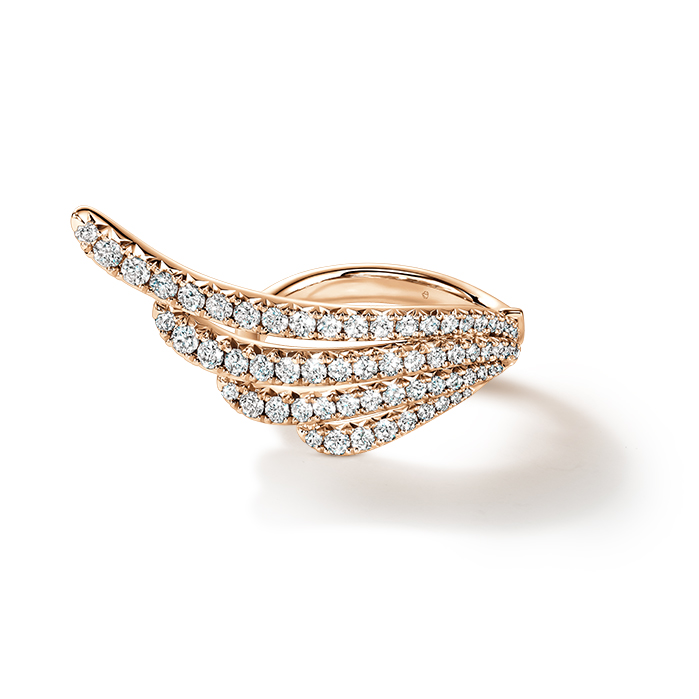 1.15 ctw. VELA French Cut PavÃ© Cocktail Ring in 18K Rose Gold
