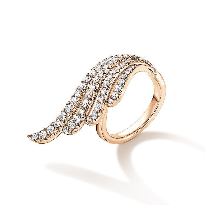 1.15 ctw. VELA French Cut PavÃ© Cocktail Ring in 18K Rose Gold