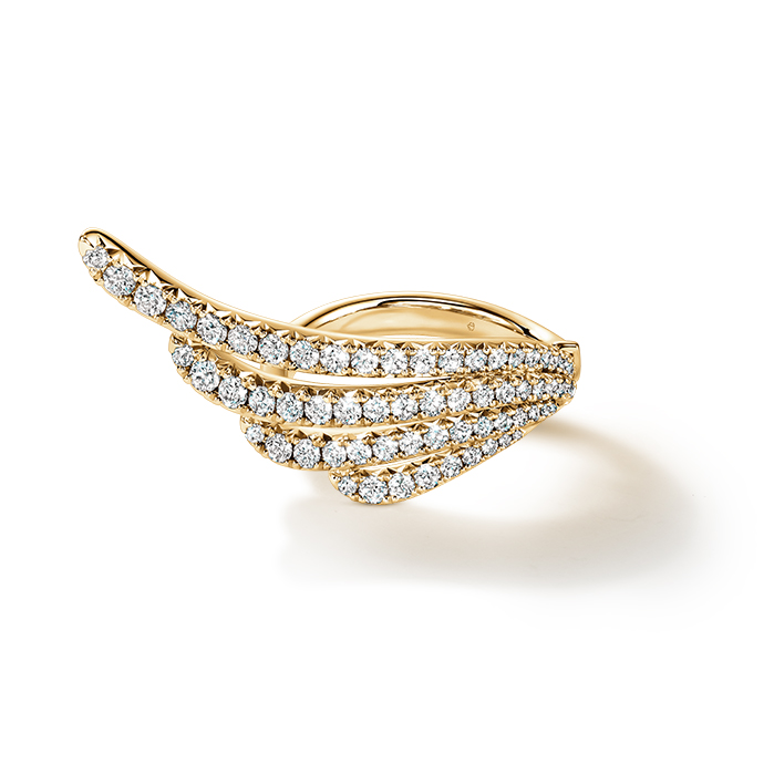 1.15 ctw. VELA French Cut PavÃ© Cocktail Ring in 18K Yellow Gold