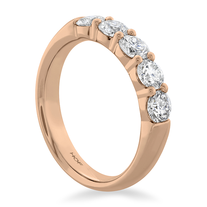 0.2 ctw. Signature 5-Stone Band in 18K Rose Gold