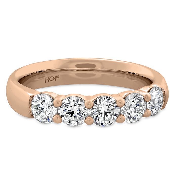 0.2 ctw. Signature 5-Stone Band in 18K Rose Gold