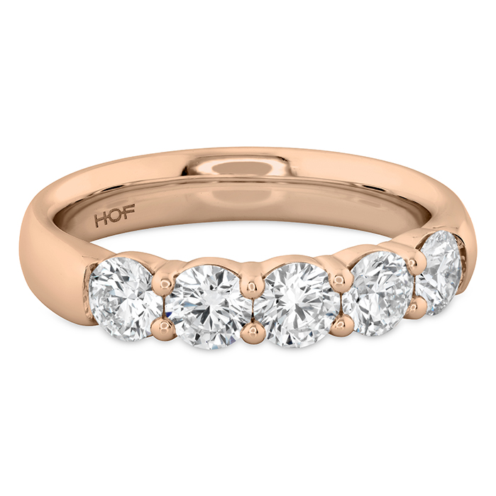 1 ctw. Signature 5-Stone Band in 18K Rose Gold
