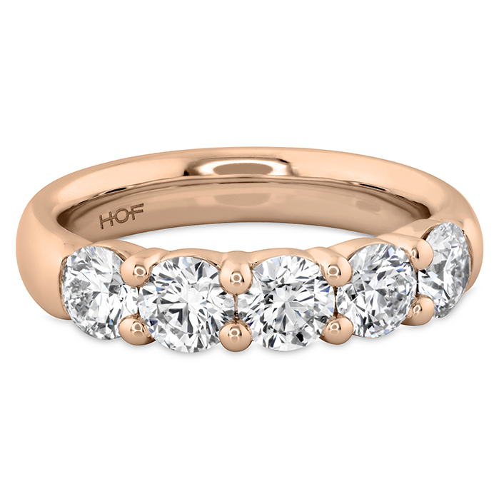 1.5 ctw. Signature 5-Stone Band in 18K Rose Gold