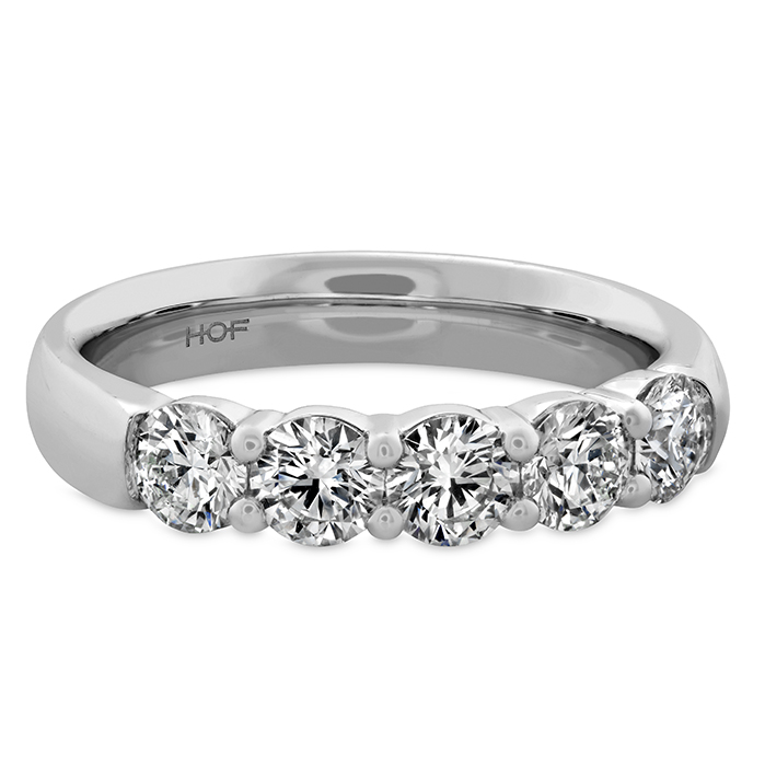 1.2 ctw. Signature 5-Stone Band in Platinum