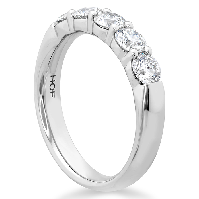 1 ctw. Signature 5-Stone Band in 18K White Gold