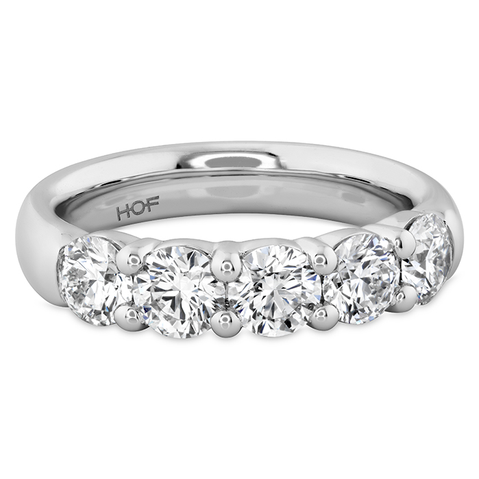 1.5 ctw. Signature 5-Stone Band in 18K White Gold